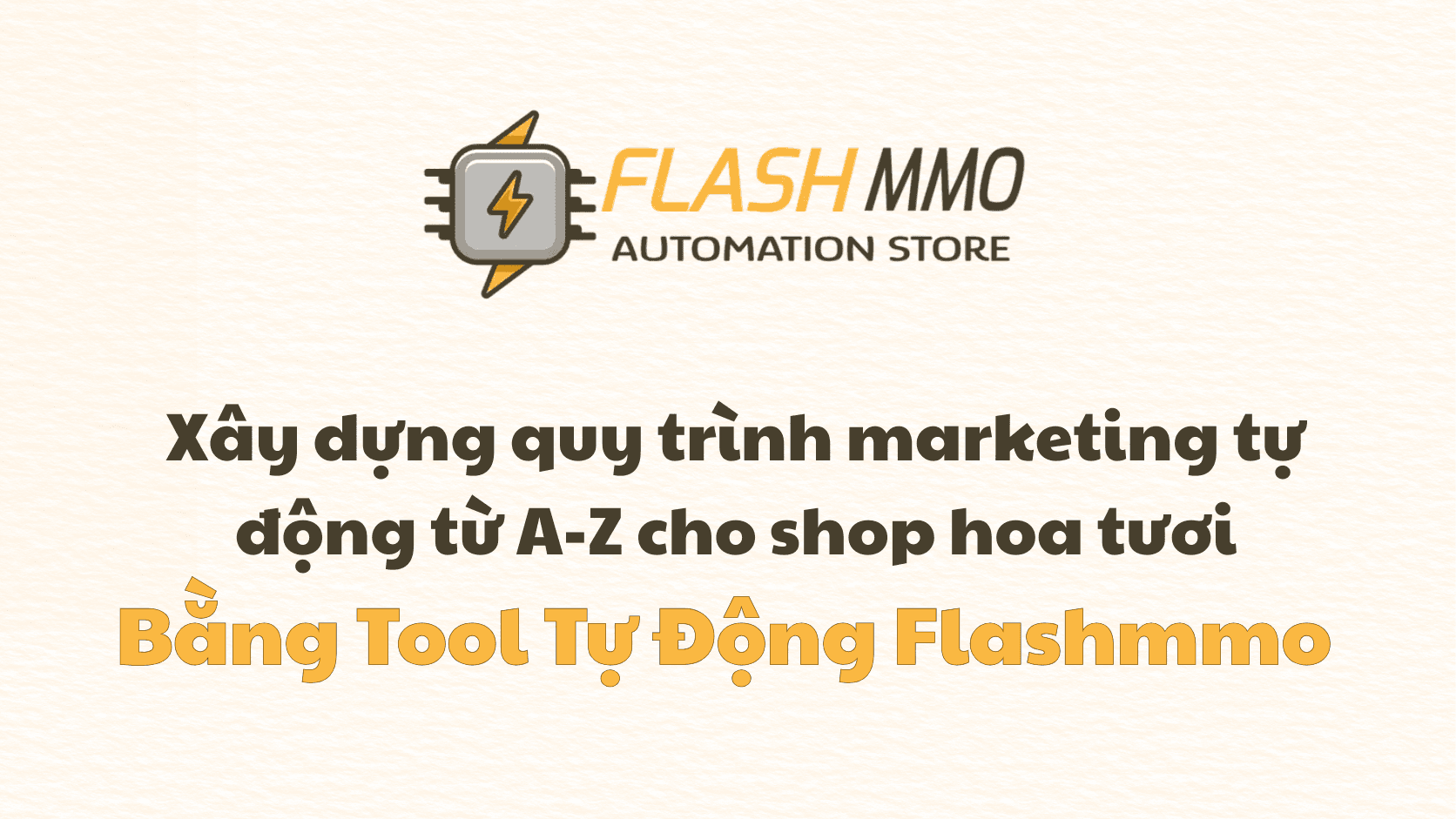 Comprehensive automation system for flower shops