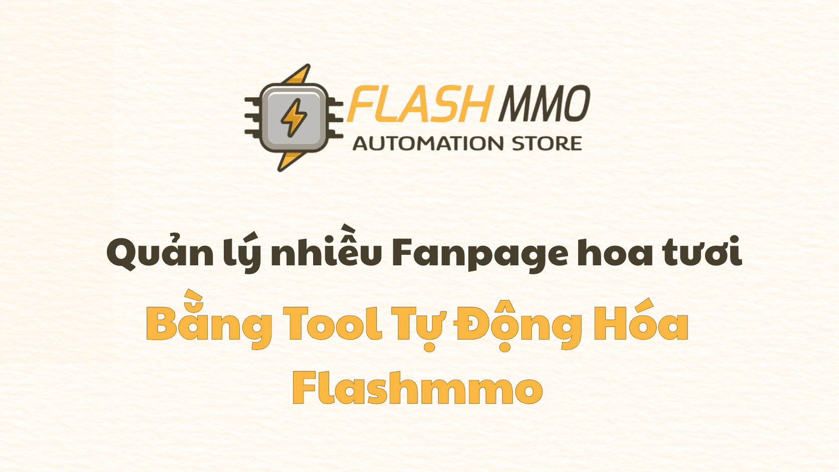 Manage multiple fresh flower Fanpages automatically