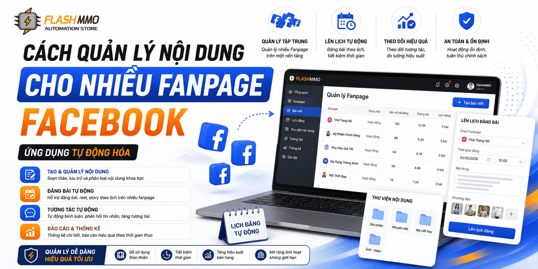 How to Manage Facebook Content for Multiple Fanpages