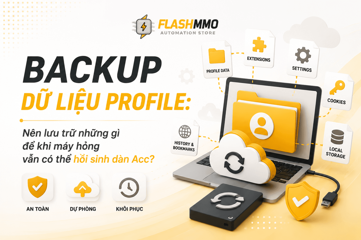 Profile Data Backup: What to Store to Resurrect Your Account Fleet After Hardware Failure?