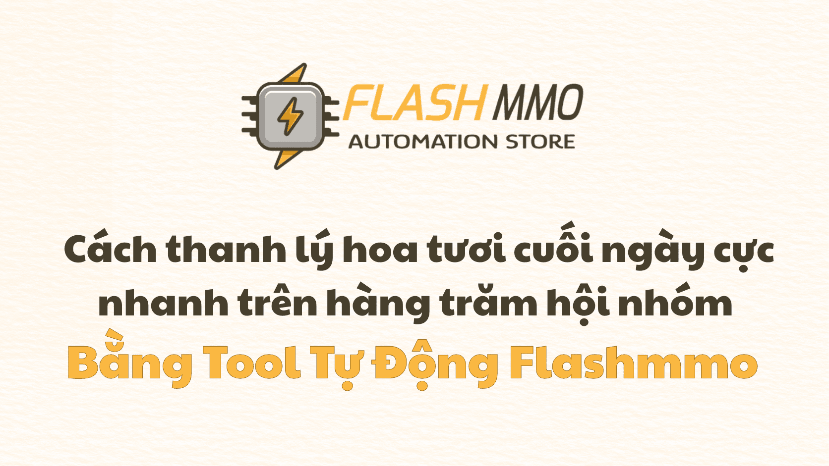 Automatically clear fresh flowers at end of day