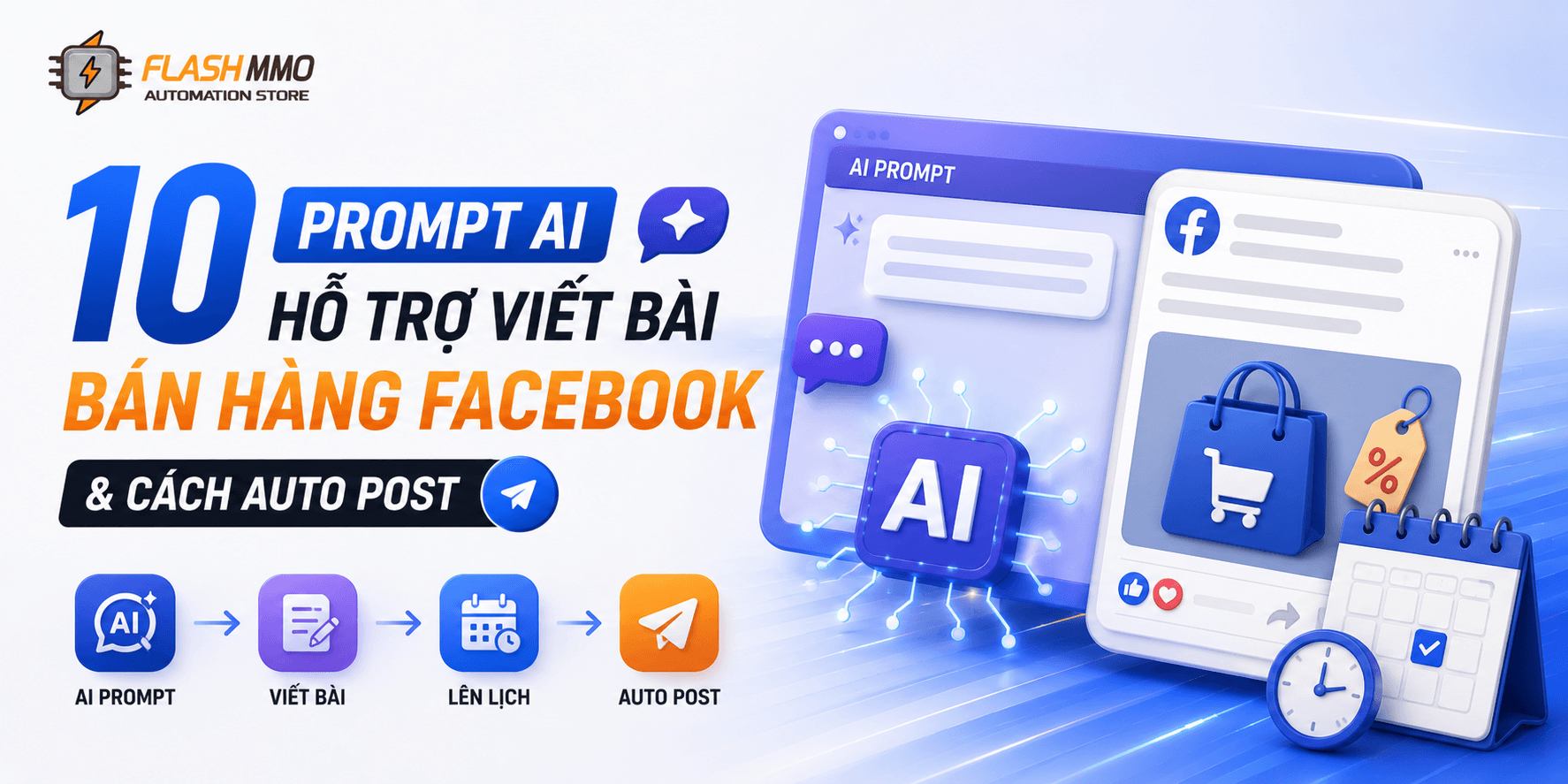 10 AI Prompts for Facebook Sales Captions & How to Auto Post