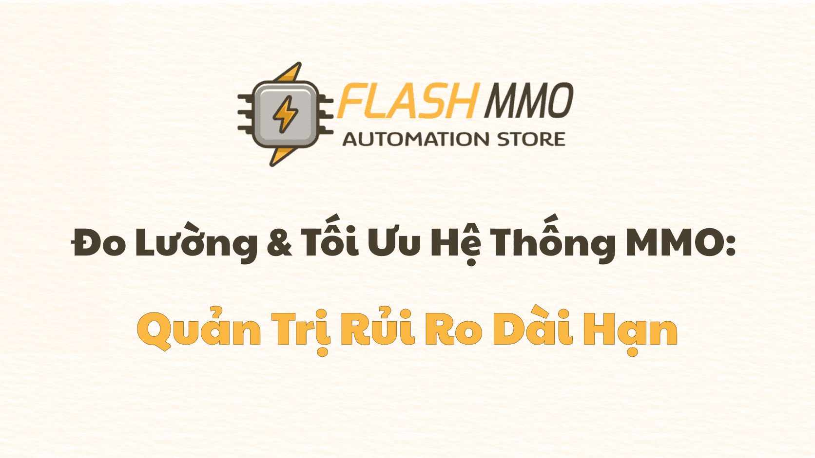 Đo Lường, Tối Ưu Và Duy Trì: Chống Lão Hóa Cho Hệ Thống MMO