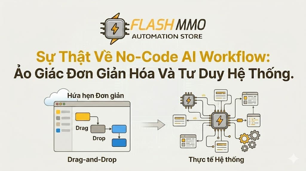 Sự Thật Về No-Code AI Workflow: Ảo Giác Đơn Giản Hóa Và Tư Duy Hệ Thống