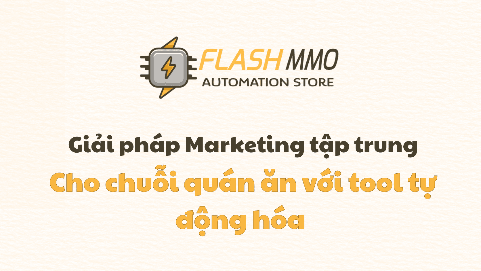 Centralized Marketing Management Solution for Restaurant Chains