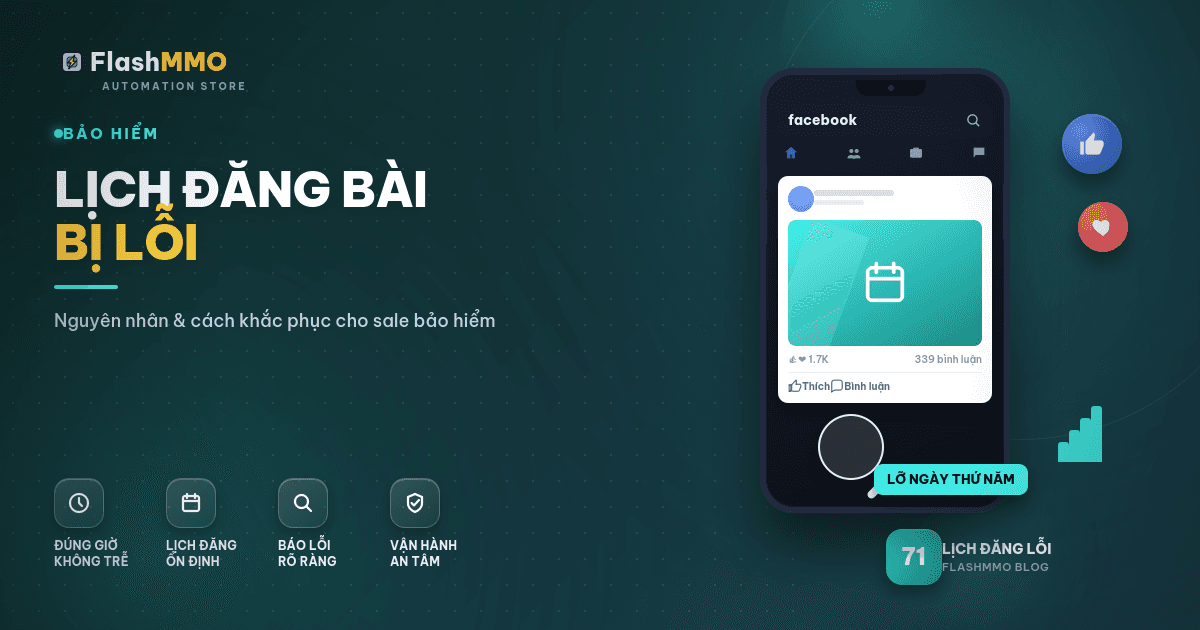 Lên Lịch Đăng Bài Bị Lỗi: Nguyên Nhân Và Cách Khắc Phục Cho Sale Bảo Hiểm